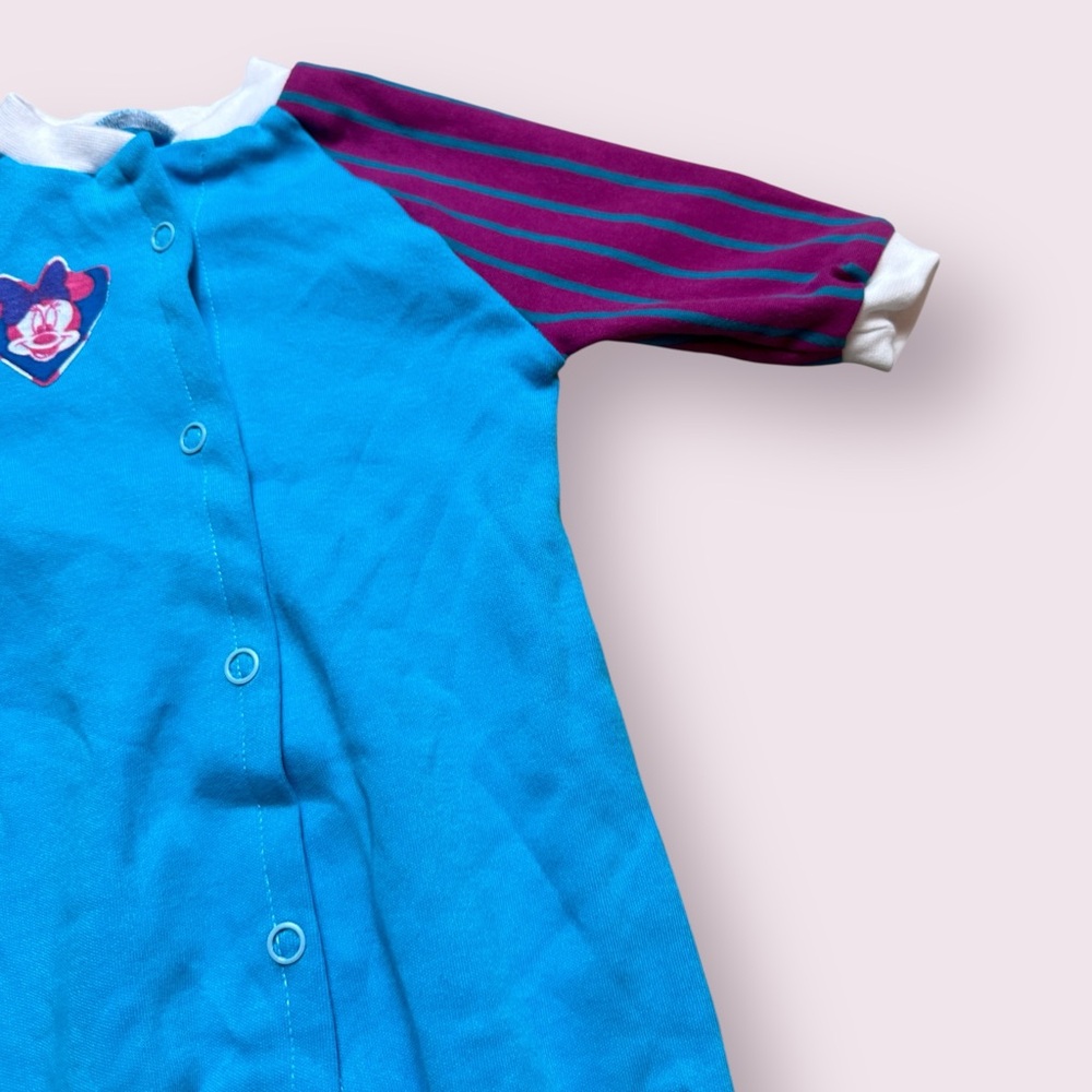 Vintage Hand Made Disney Minnie Mouse Blue and Purple Kids One Piece - Picture 5 of 9